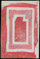 MADAGASCAR Type O De 1930-38, épreuve Du Cadre En Carmin, TB - Otros & Sin Clasificación