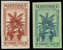 ** MARTINIQUE Taxe 12/13 : Non Dentelés, SANS La Valeur, TB - Otros & Sin Clasificación