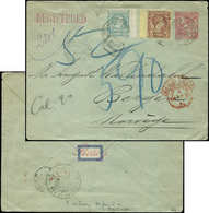 Let MONACO 4 Et 6, 10c. Et 25c. Charles III Obl. Càd MONTE CARLO 17/9/91 S. CP Entier 15c. Albert Ier Pour BERGEN, Au Ve - Used Stamps