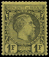 * MONACO 9 : 1f. Noir Sur Jaune, Charles III, TB. Br - Used Stamps