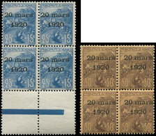 ** MONACO 40/41 : En BLOCS De 4, TB - Used Stamps