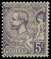 * MONACO 46 : 5f. Violet, Prince Albert Ier, TB - Used Stamps