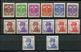 ** MONACO 154/66 : Armoiries Et Prince Louis II, NON DENTELES, TB - Used Stamps