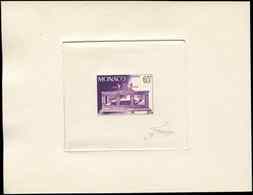 MONACO 502 : Ste Bernadette, épreuve D'artiste En Violet, Signée, TB - Used Stamps