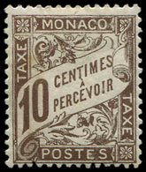 * MONACO Taxe 4 : 10c. Brun, TB - Postage Due