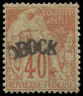 * OBOCK 9 : 40c. Rouge-orange, Ch. Un Peu Forte, Sinon TB - Other & Unclassified