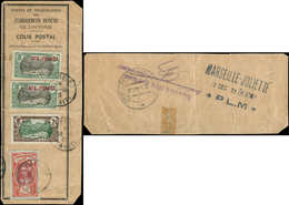 OCEANIE 67 (2), 25 Et 36 Obl. Càd Papeete 16/10/33 Sur Reçu De Colis Postaux, Transit Par Marseille Le 13/12/33, Arr. Tc - Otros & Sin Clasificación