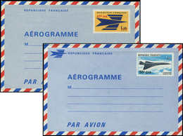 Let REUNION Aérogramme 1/2 : Oiseau Stylisé Et Concorde, TB - Otros & Sin Clasificación
