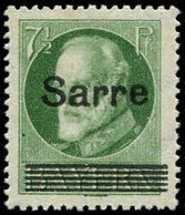 ** SARRE 19 : 7 1/2pf. Vert-jaune, TB - Unused Stamps