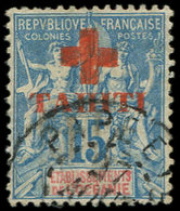 TAHITI 34 : 15c. Bleu, Oblitéré, TB. Br - Other & Unclassified