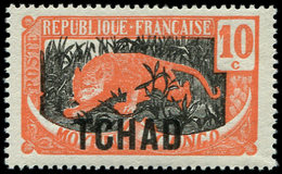 ** TCHAD 37a : 10c. Orange Et Gris, SANS Surcharge AEF, TB - Other & Unclassified