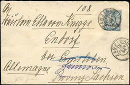 Let ZANZIBAR 51 : 2 1/2a. S. 25c. Bleu Obl. Càd ZANZIBAR 12/2/04 S. Env. Pour L'Allemagne, TB - Used Stamps