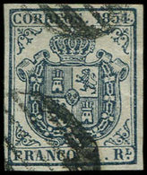 ESPAGNE 30 : 1r. Bleu Foncé, Obl., TB - Used Stamps