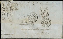 Let GRANDE BRETAGNE 5 : 6p. Violet Et N°9 2p. Bleu, Obl. Cachet 36 Sur LAC, Arr. La Rochelle Le 16/11/55, TB - Unused Stamps