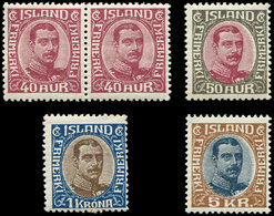 ** ISLANDE 93 PAIRE Et 94/97 : Christian X De 1920, TB - Used Stamps