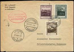 Let LIECHTENSTEIN 103/05 : Obl. 18/8/31 S. Env., Cachet Zeppelin BEFORDERT, Vol Vaduz-Lausanne, TB - Unused Stamps