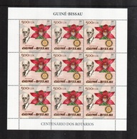 2005 Guinea-Bissau Paul Harris Rotary Orchids MNH ** FULL SHEET - Other