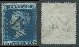 1854-57 GREAT BRITAIN USED PENNY BLUE 2d SG 27 P16 (EF) - Usados