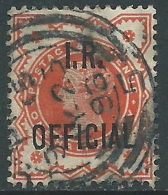 1882-1901 GREAT BRITAIN USED OFFICIAL STAMPS O13 1/2d VERMILION - Officials