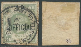 1882-1901 GREAT BRITAIN USED OFFICIAL STAMPS O15 1s DULL GREEN - Officials