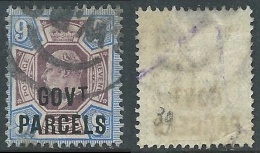 1902 GREAT BRITAIN USED OFFICIAL STAMPS O77 9d DULL PURPLE AND ULTRAMARINE - Officials