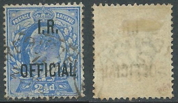 1902-04 GREAT BRITAIN USED OFFICIAL STAMPS O22 2 1/2d ULTRAMARINE - Service