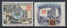 Tschechoslowakei Czechoslovakia 1978 Mi 2467 /8 ** Press, Broadcasting, Television Days / 25 Jahre Fernsehen - Telecom