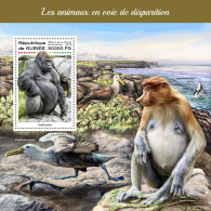 GUINEA REP. 2018 MNH** Gorillas Endangered Animals S/S - OFFICIAL ISSUE - DH1823 - Gorillas