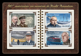 SAO TOME 2018 MNH** Roald Amundsen Polarforscher M/S - IMPERFORATED - DH1823 - Polar Explorers & Famous People