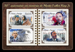 SAO TOME 2018 MNH** Martin Luther King Jr. M/S - IMPERFORATED - DH1823 - Martin Luther King