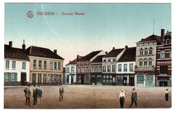 IZEGEM - ISEGHEM - Groote Markt - Carte Colorisée - Ed. Lux - Izegem