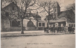 VERT LE PETIT L'EGLISE ET LA MAIRIE - Vert-le-Petit