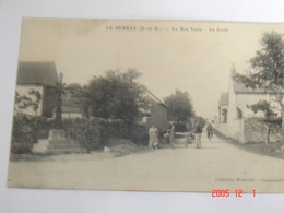 C.P.A.- Le Perray (78) - La Rue Verte - La Croix - 1909 - SUP (AC32) - Le Perray En Yvelines