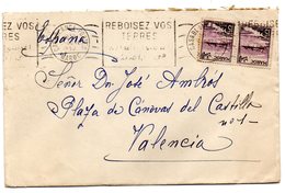 Carta Con Matasellos De Marruecos De 1953 - Lettres & Documents