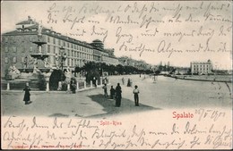 ! Alte Ansichtskarte Spalato, Split, 1901, Verlag Stengel, Dresden, Kroatien, Croatia - Kroatië