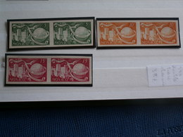 3 TIMBRES MONACO NON DENTELES "" En Double ""neufs Légère Trace De Charnière //  N° 332 à 333 - 1949/50 - Lots & Serien