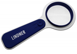 Lindner S198-B LED-Leuchtlupe, 5x, Blau - Pinzas, Lupas Y Microscopios