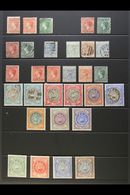 1863-1908 MINT & USED COLLECTION. A Most Useful Selection On A Stock Page, Includes 1863-77 (wmk Star) 1d Dull Rose Mint - Andere & Zonder Classificatie