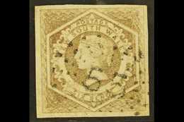 NEW SOUTH WALES 1854-59 6d Greyish Brown Diadem, Error Of Watermark "8", SG 96a, Fine With Four Margins And Neat Upright - Andere & Zonder Classificatie