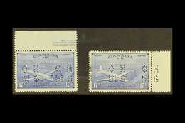 OFFICIALS 1946 17c Ultramarine Airs (both Accents), Perf "OHMS", SG OS18/19, Very Fine Never Hinged Mint. (2 Stamps) For - Other & Unclassified