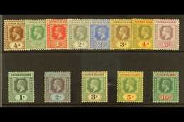 1912-20 Wmk Multi Crown CA Set Complete, SG 40/52, Very Fine Mint, The 3s Toned (13 Stamps) For More Images, Please Visi - Kaaiman Eilanden