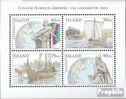 Island Block26 (kompl.Ausg.) Postfrisch 2000 Entdeckung Amerikas - Blokken & Velletjes
