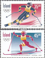 Island 882-883 (kompl.Ausg.) Postfrisch 1998 Olympische Winterspiele - Neufs