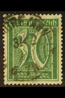 1921-22 30pf Blue-green (Michel 181, SG 180), Fine Used With Fully Dated "Neundorf" Cds Cancel, Expertized Kowollik & In - Sonstige & Ohne Zuordnung