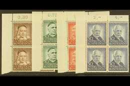 1953 Humanitarian Relief Fund Complete Set (Michel 173/76, SG 1099/1102), Superb Never Hinged Mint Upper Left Corner BLO - Altri & Non Classificati