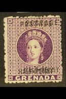 1881 ½d Dull Mauve, Variety "surcharge Double", SG 21b, Very Fine Mint, No Gum. RPS Cert. For More Images, Please Visit  - Grenada (...-1974)