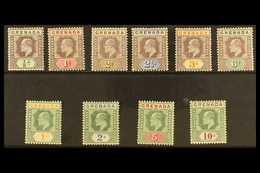 1902 Ed VII Set, Wmk CA, Complete, SG 57/66, Very Fine Mint, Shilling Values NHM. (10 Stamps) For More Images, Please Vi - Grenada (...-1974)