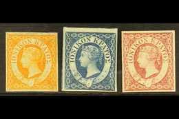 1859 Complete Set, SG 1/3, Fine Mint (1d No Gum), All With Four Good To Large Margins, Fresh. (3 Stamps) For More Images - Ionische Inseln