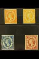 1859 IMPERF Definitive Set, SG 1/3, Fine Mint With ½d Shade, 3 Or 4 Margins & Original Gum (4 Stamps) For More Images, P - Ionian Islands