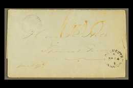 1860 FALMOUTH RIOTS MENTIONED IN ENTIRE LETTER (Sept) Lengthy Entire Letter Falmouth To Spanishtown, With Cds's Of Each  - Jamaica (...-1961)